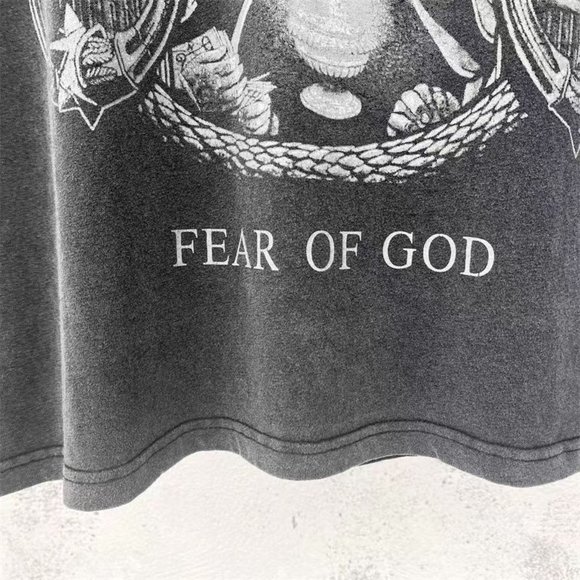 Black Fear of God Old Short Sleeve Tee - Picture 5 of 5